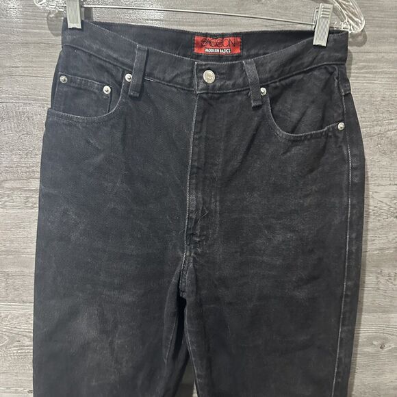 Sasson Vintage Modern Basics Women's Faded Black Denim Jeans 12 W30 L28 - Picture 2 of 6